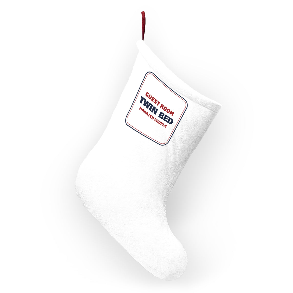 Funny In-Laws Christmas Stocking Guest Room Twin Bed Married