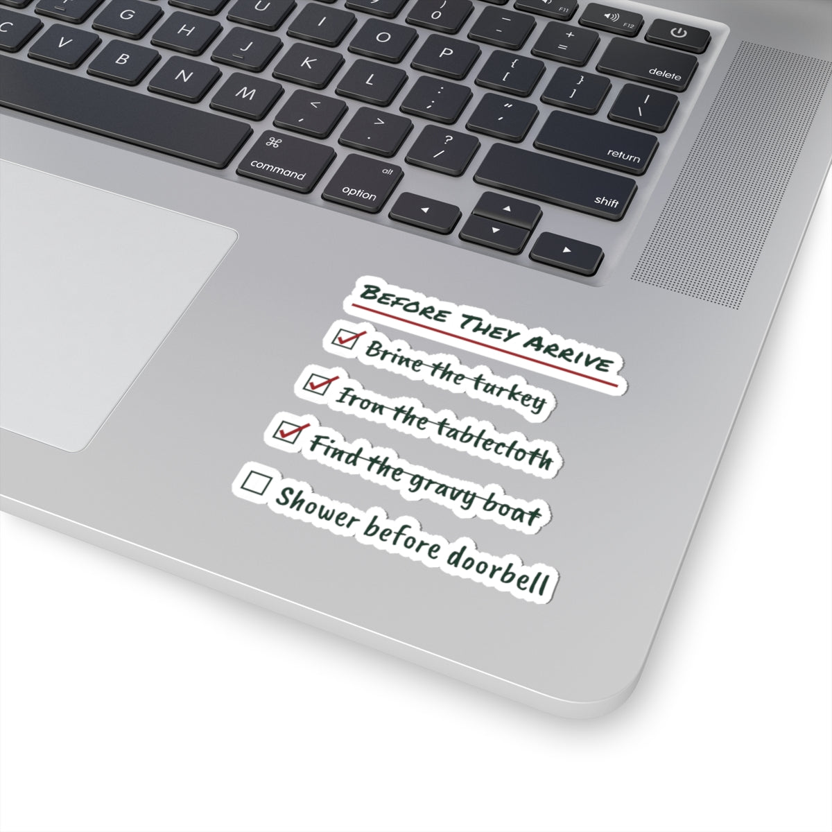 Funny Christmas Sticker Before They Arrive Checklist For Hosts