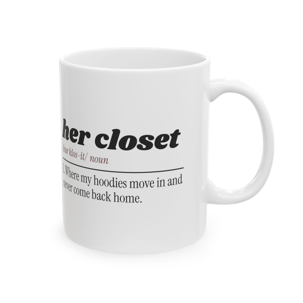 Funny Wife Coffee Mug Her Closet Hoodie Thief For Wife