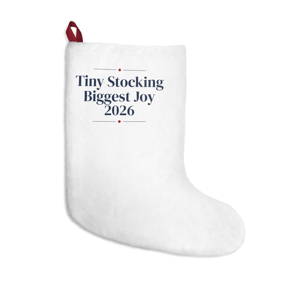 Baby's First Christmas Stocking Tiny Stocking Biggest Joy 2026