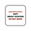 Funny Christmas Coworker Sticker Gift Wrap Station Do Not Book Room B