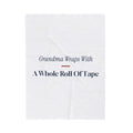 Funny Christmas Throw Blanket Grandma Wraps With A Whole Roll Of Tape