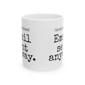 Funny Coffee Mug Cat Sat On Keyboard Email Sent Anyway