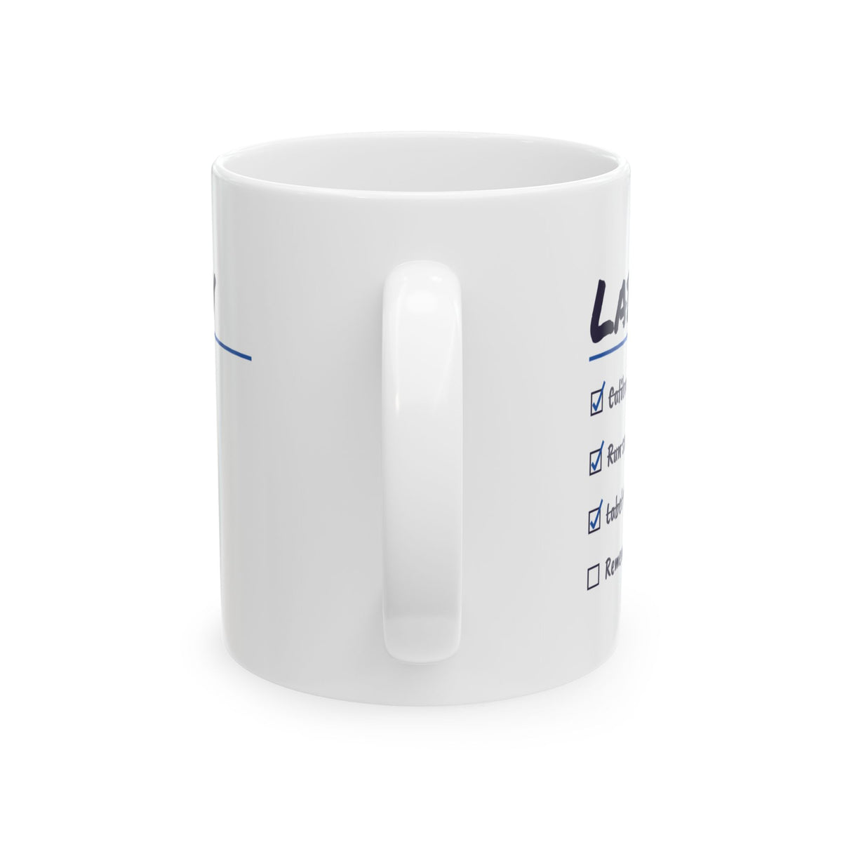 Funny Lab Scientist Coffee Mug Lab Day Checklist Tube 7