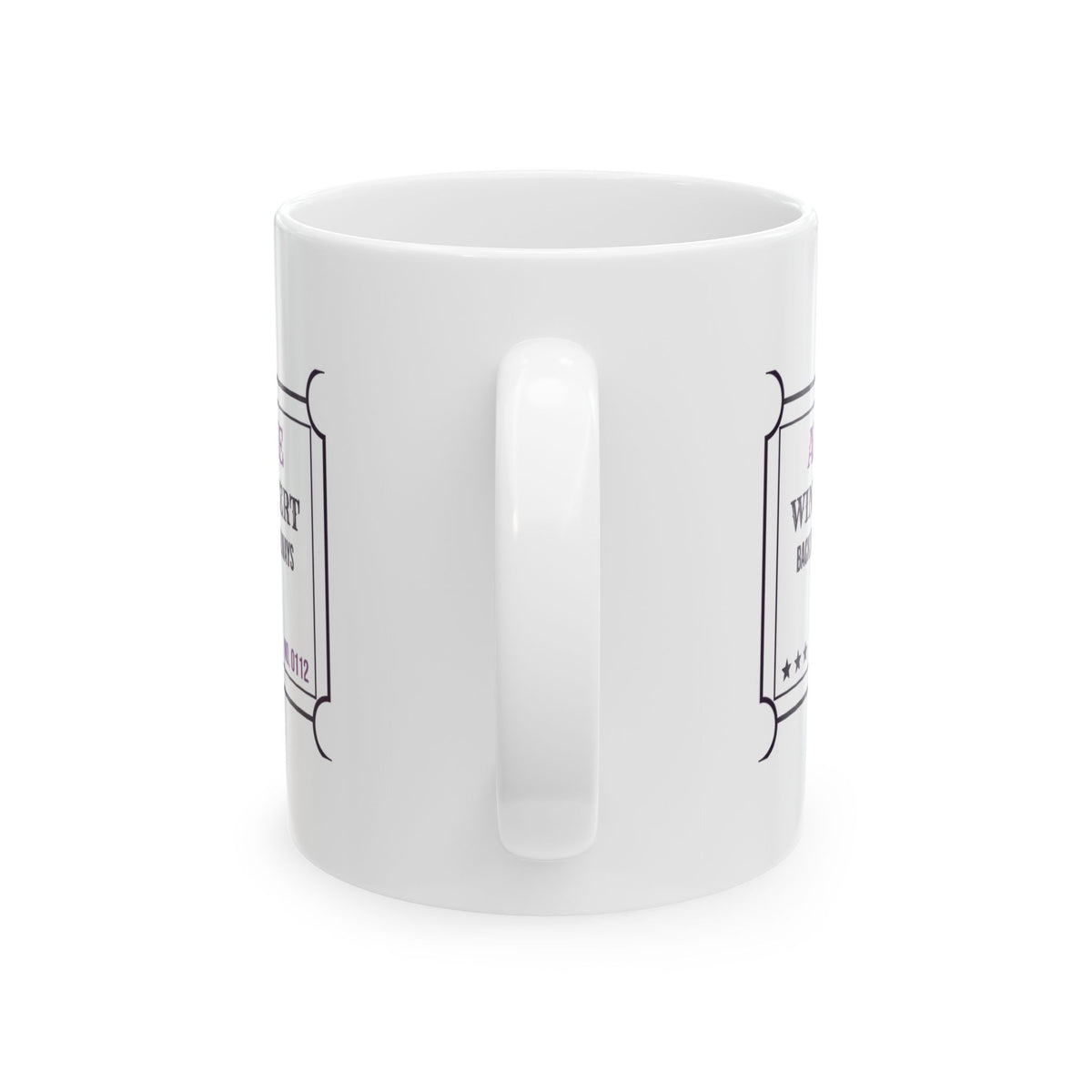 Funny Choir Coffee Mug Back Row Top Riser Concert Ticket