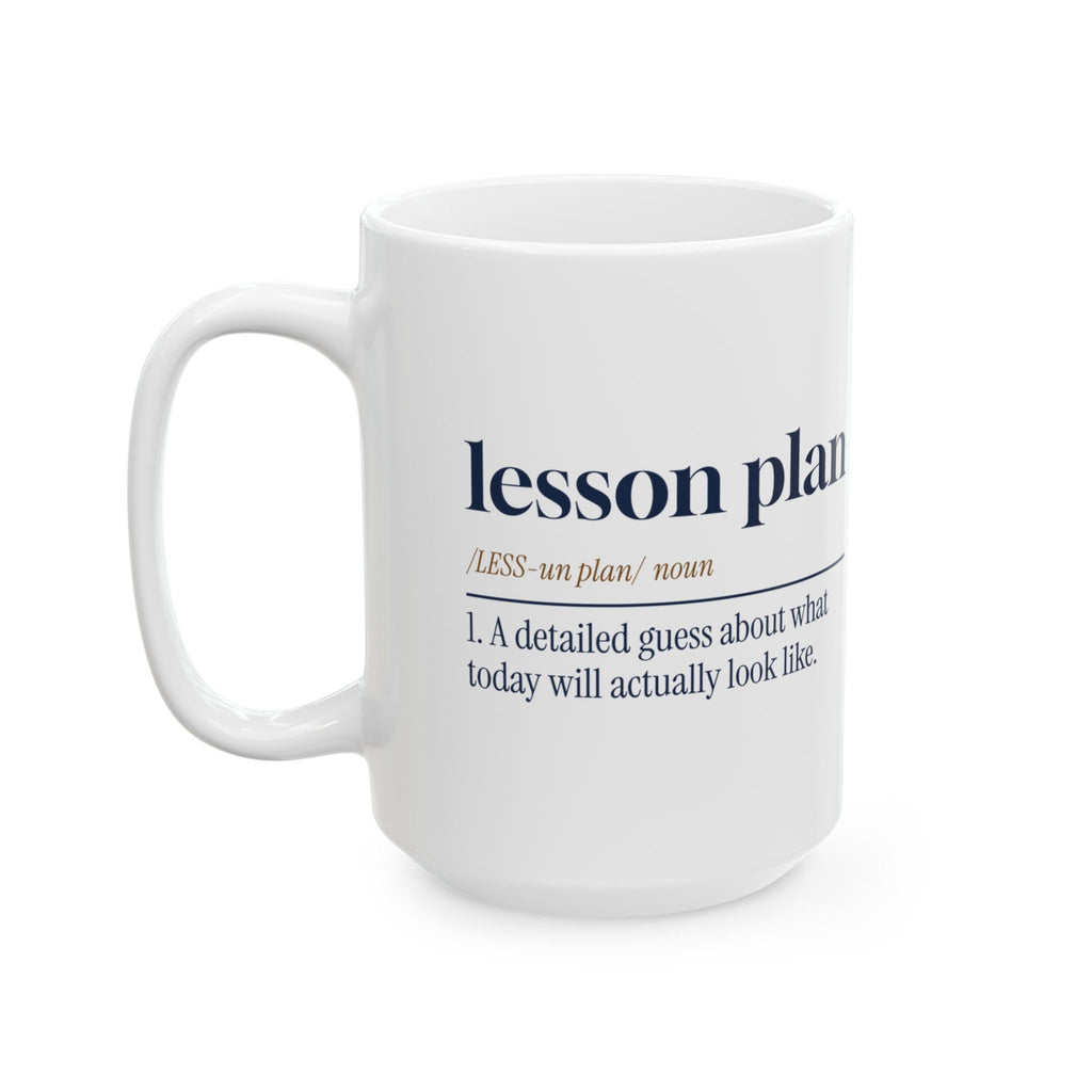 Funny Lesson Plan Dictionary Coffee Mug For Teachers