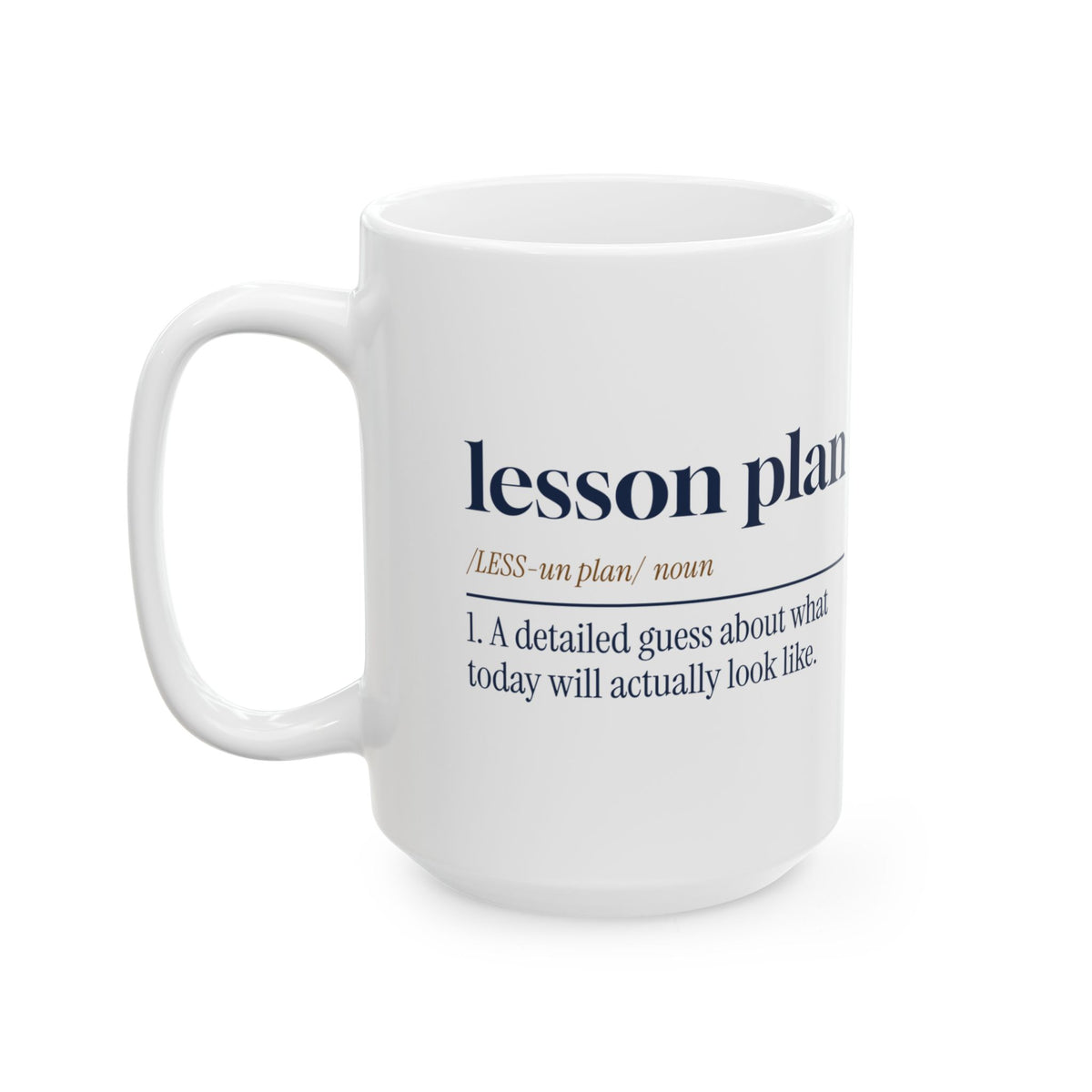 Funny Lesson Plan Dictionary Coffee Mug For Teachers