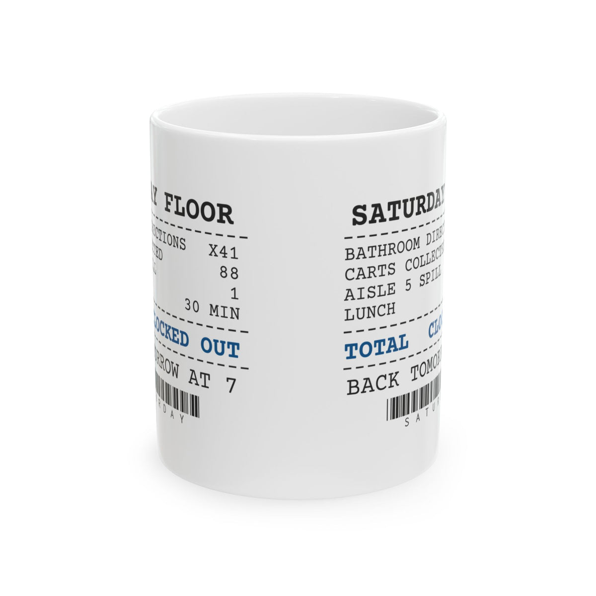 Funny Retail Coffee Mug Bathroom Directions 41 Carts Collected 88