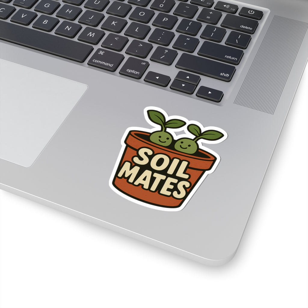 Funny Soil Mates Gardening Couple Plant Lover Sticker