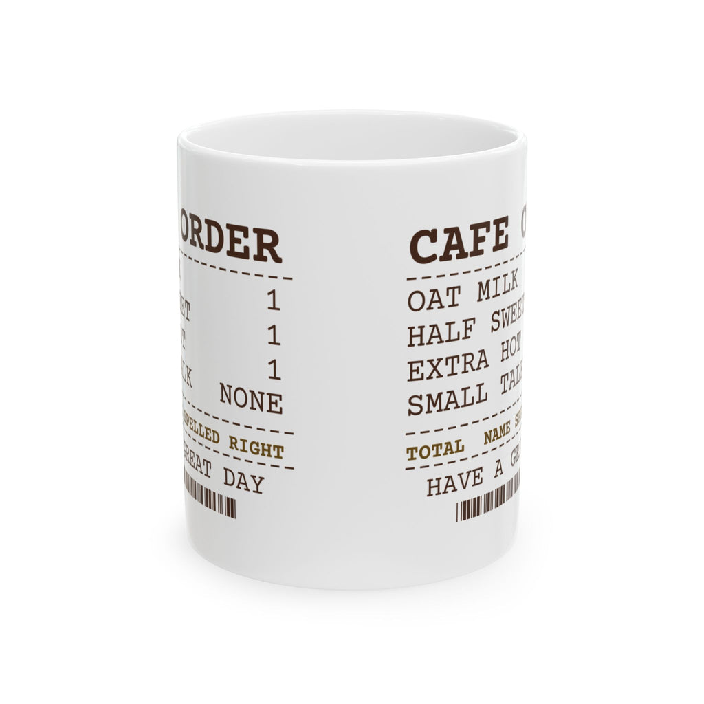 Funny Coffee Lover Coffee Mug Extra Hot Half Sweet Name Spelled Right