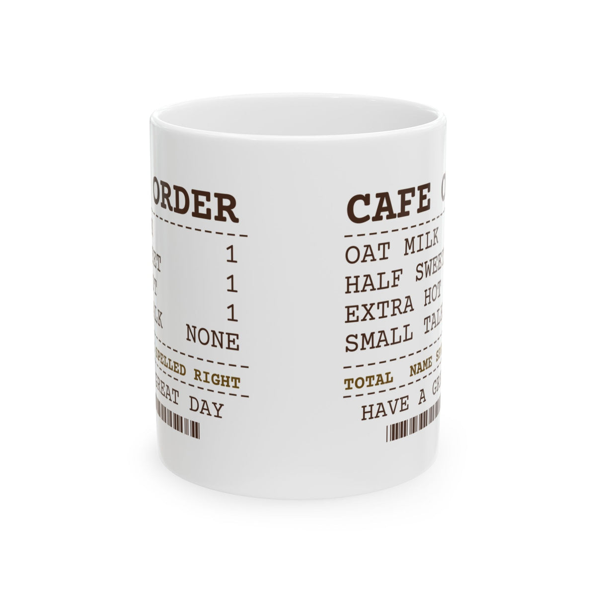 Funny Coffee Lover Coffee Mug Extra Hot Half Sweet Name Spelled Right