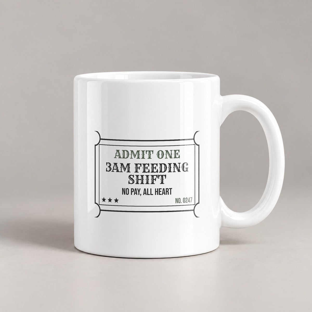 New Mom Coffee Mug 3AM Feeding Shift Ticket For New Moms - photo 1