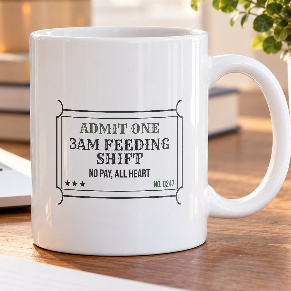 New Mom Coffee Mug 3AM Feeding Shift Ticket For New Moms - photo 5