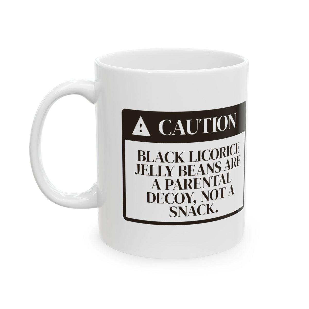 Funny Easter Jelly Bean Caution Coffee Mug For Parents