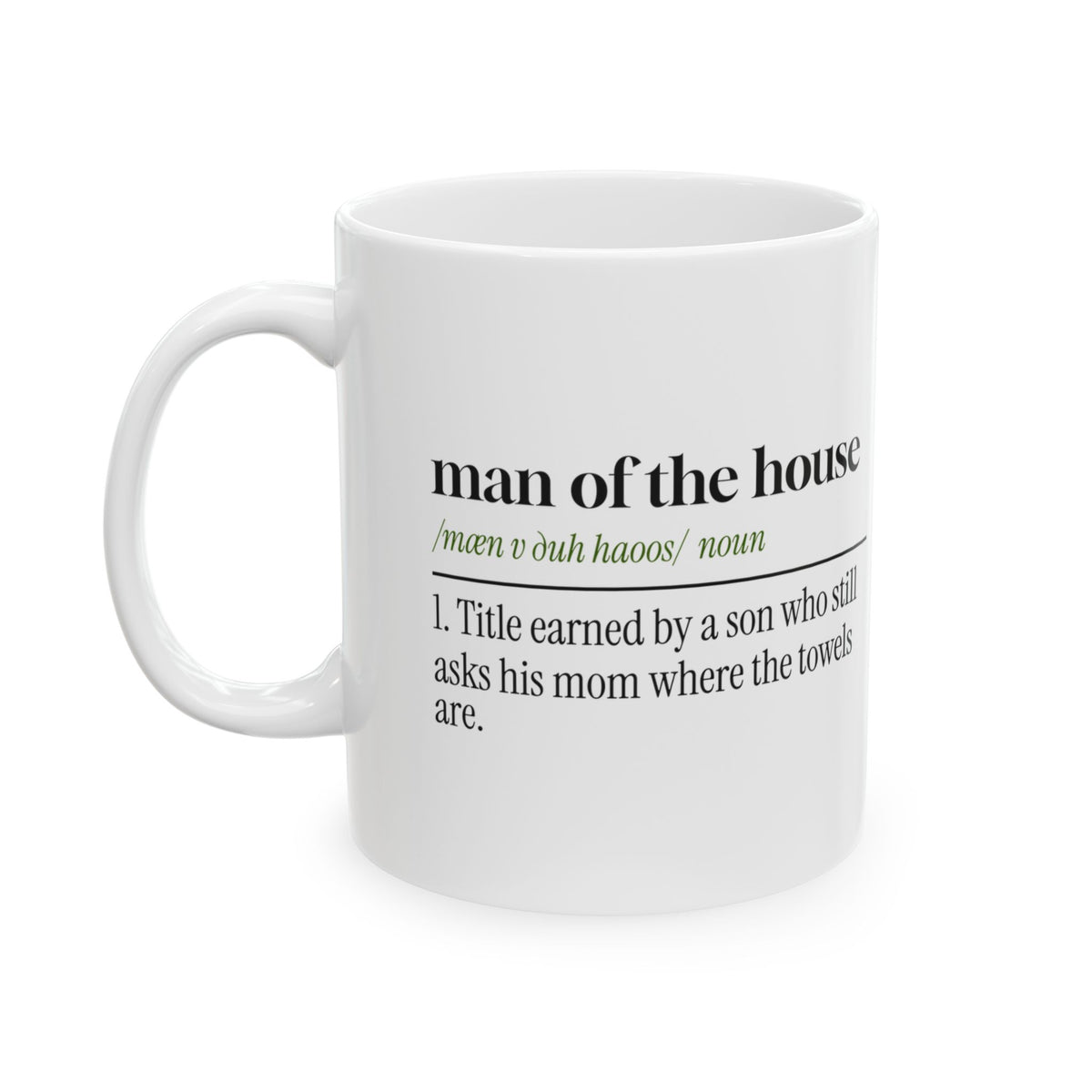 Man Of The House Coffee Mug Still Asks Mom