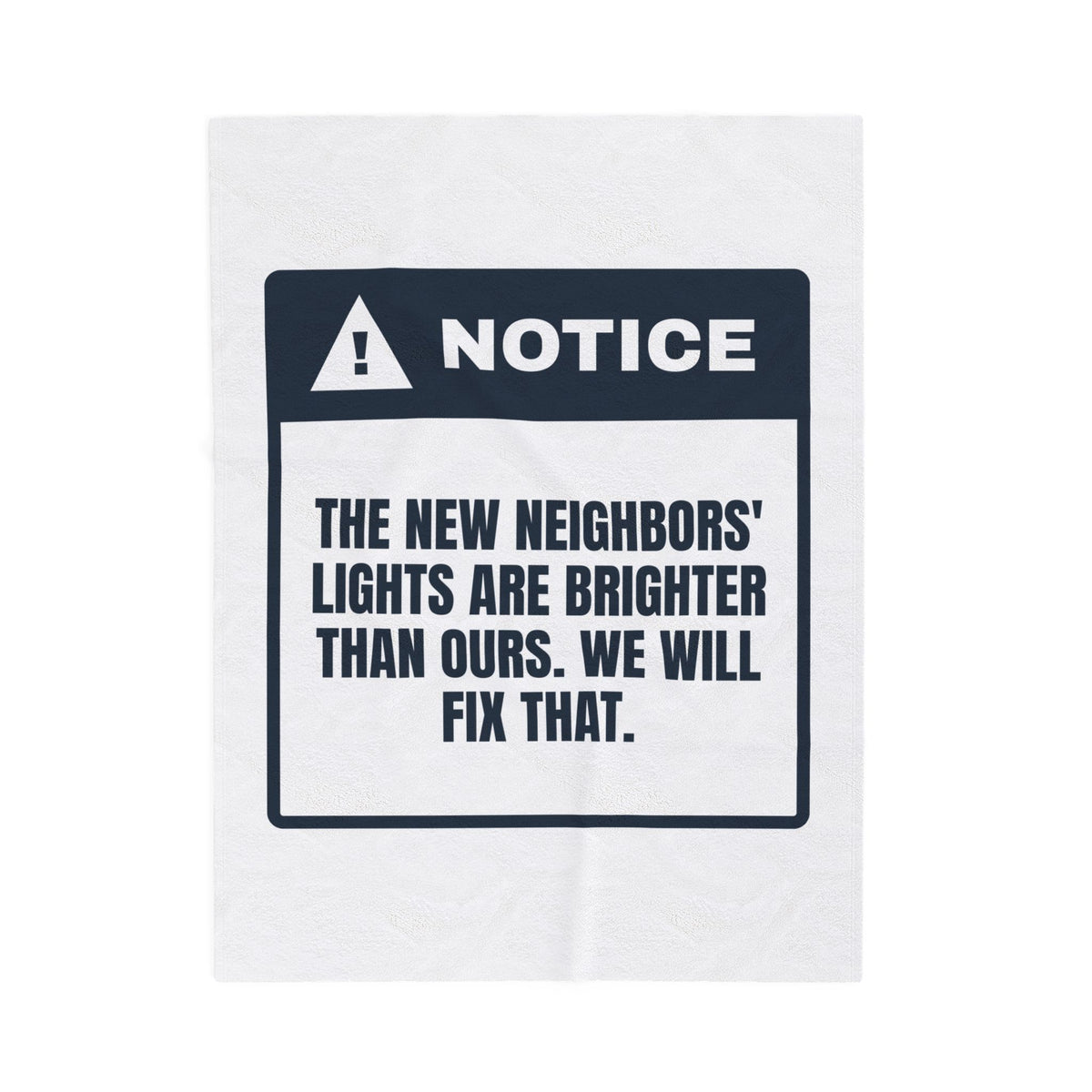 Funny New Home Christmas Throw Blanket The Neighbors' Lights Are Brighter
