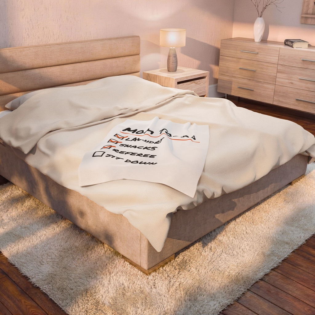 Funny Mom Throw Blanket Mom To Do List Referee