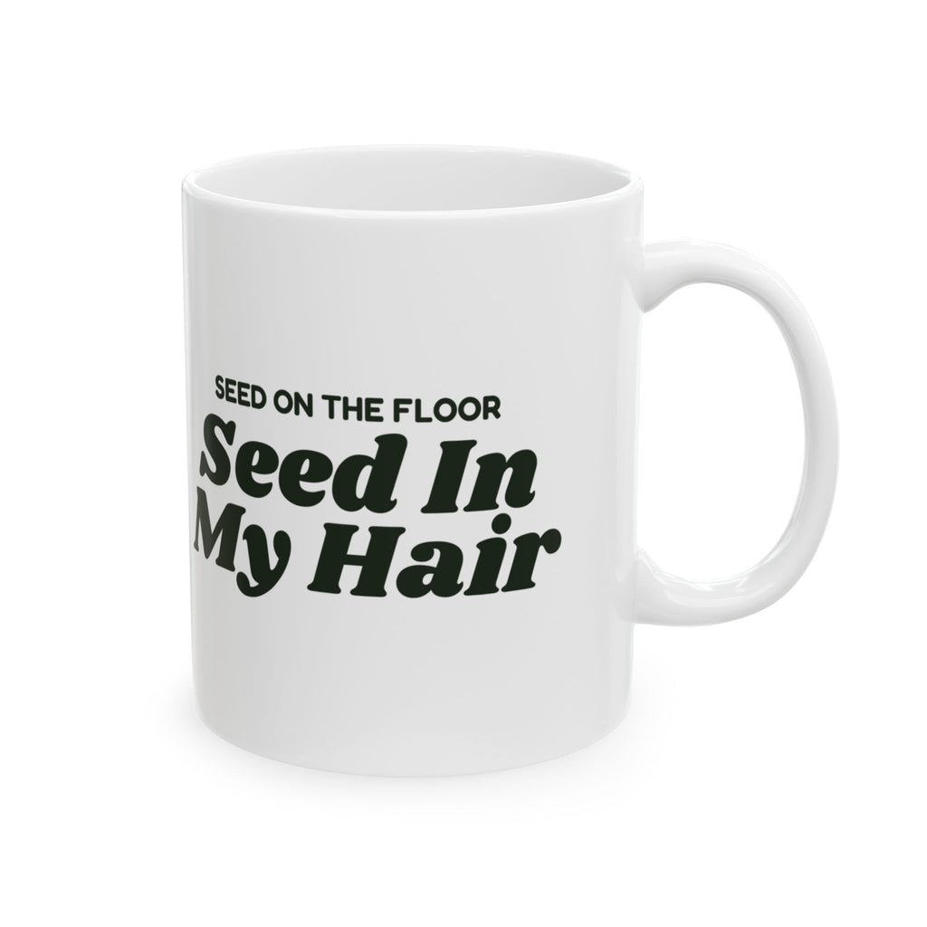 Retro Bird Owner Coffee Mug Seed On The Floor Seed In My Hair
