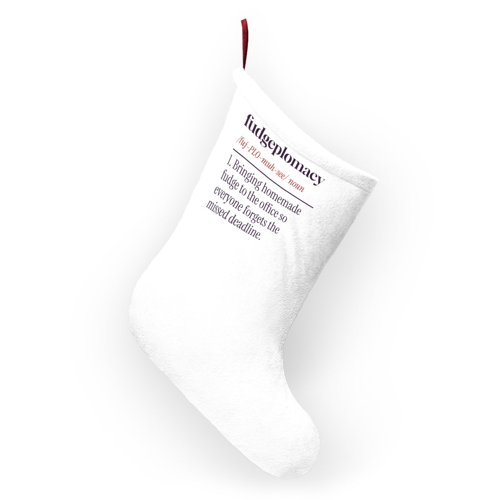 Funny Christmas Stocking Fudgeplomacy Definition For Coworkers