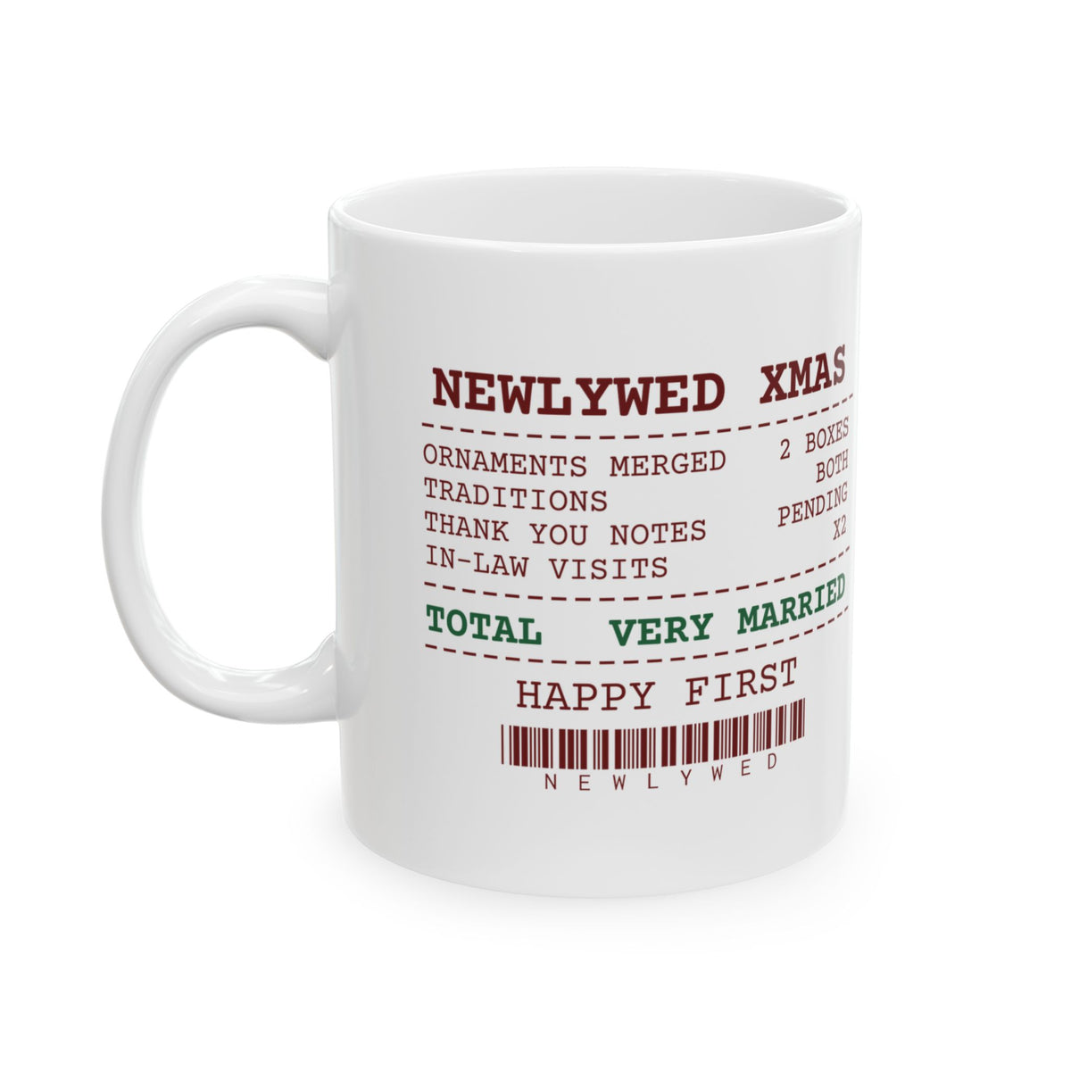 Funny Christmas Coffee Mug Thank You Notes Still Pending Newlyweds