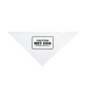 Funny Labrador Wet Dog Caution Sign Dog Bandana For Dog Owners