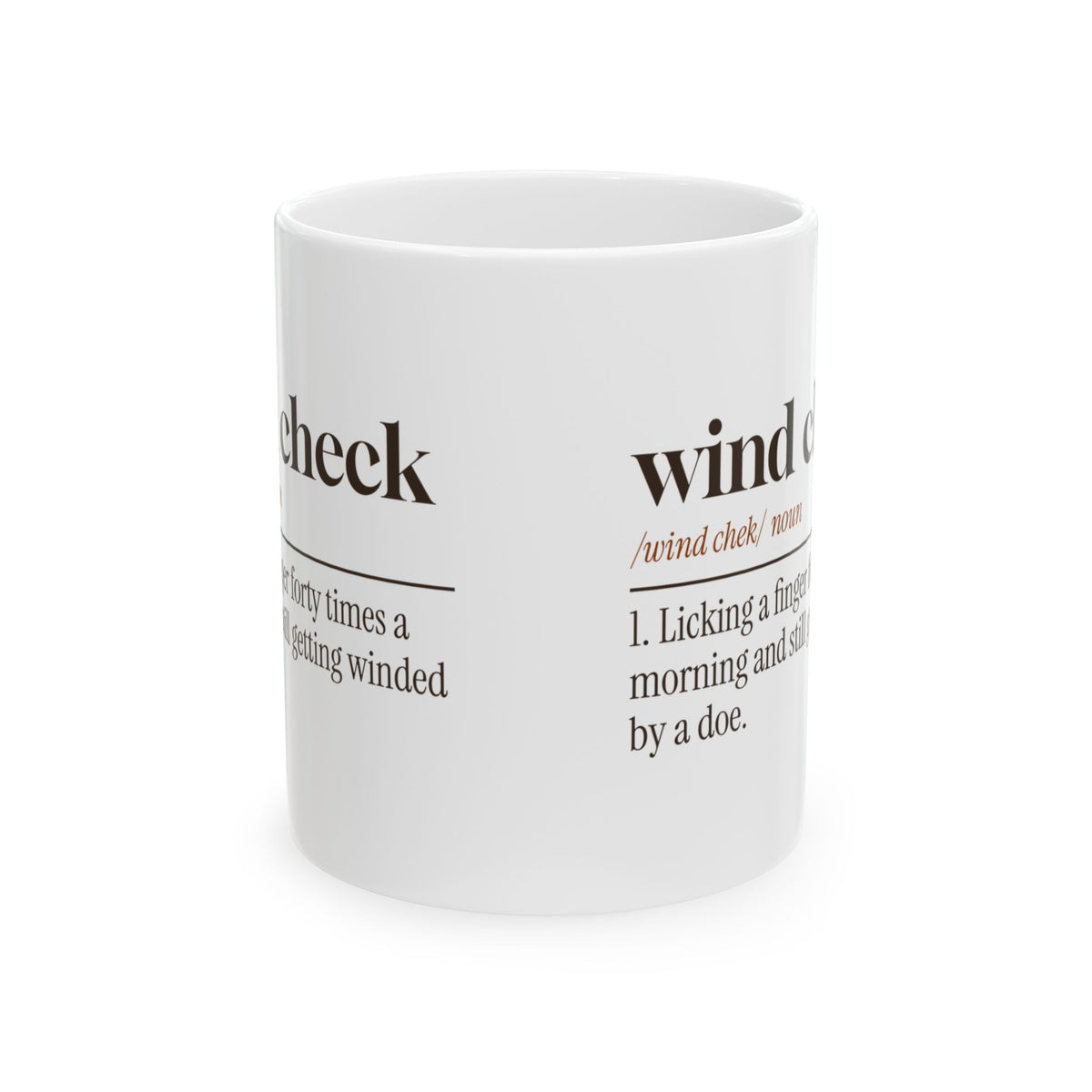 Funny Hunting Coffee Mug Wind Check Dictionary Definition For Hunters
