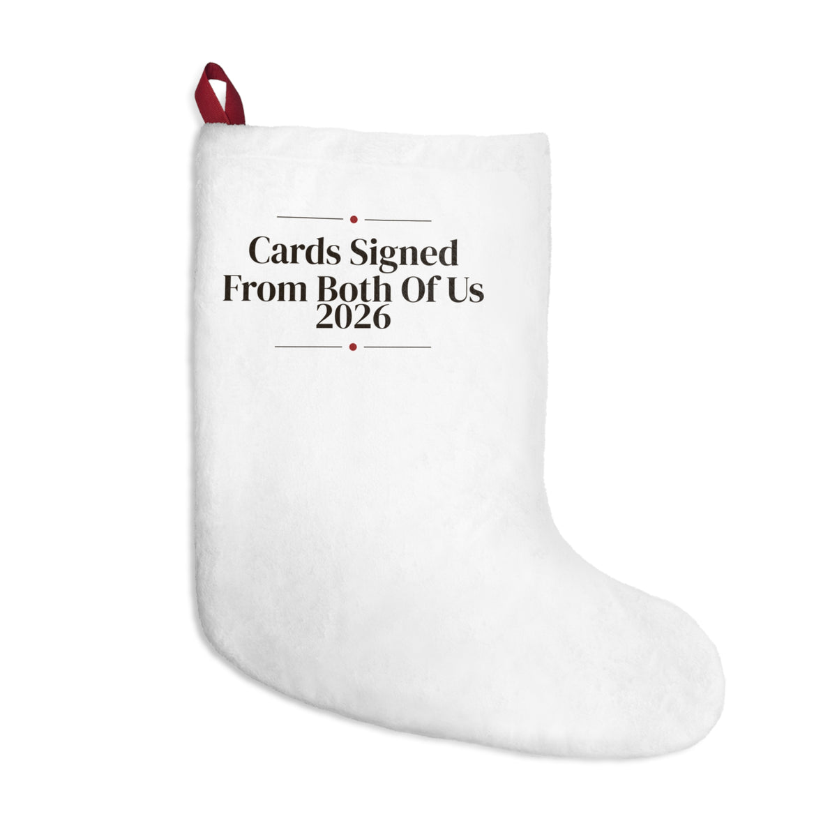 Newlywed Christmas Stocking Cards Signed From Both Of Us 2026
