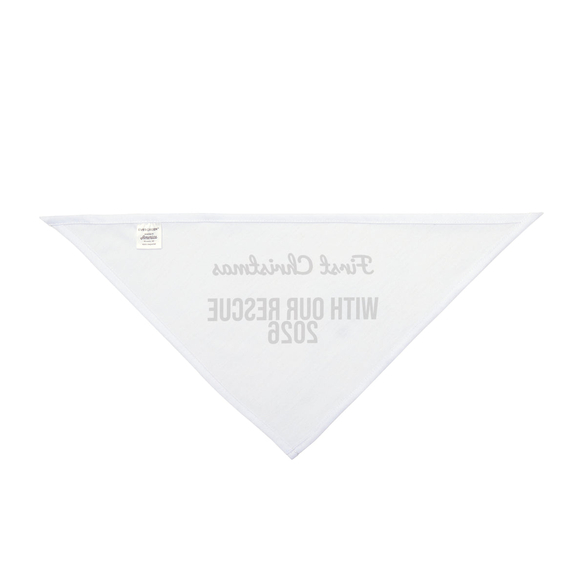 First Christmas With Our Rescue Dog 2026 Dog Bandana For Dog Lovers