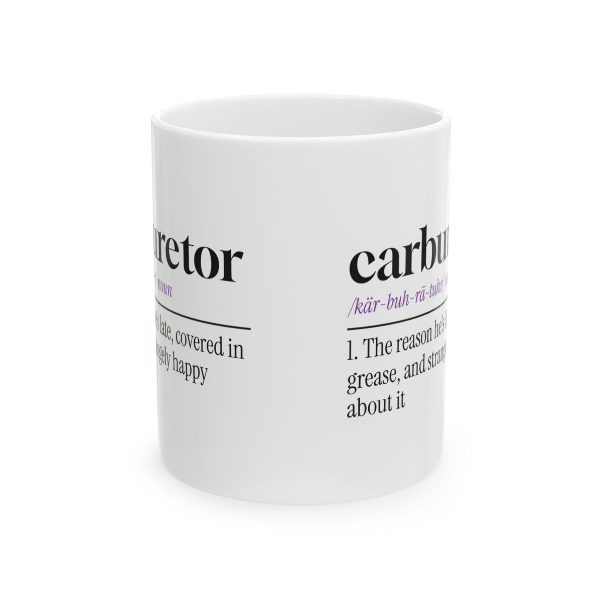 Car Guy Coffee Mug Carburetor Late And Happy