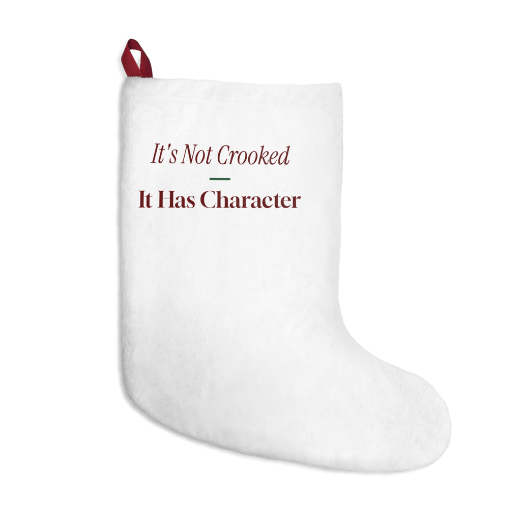 Funny Christmas Tree Dad Christmas Stocking It's Not Crooked It Has
