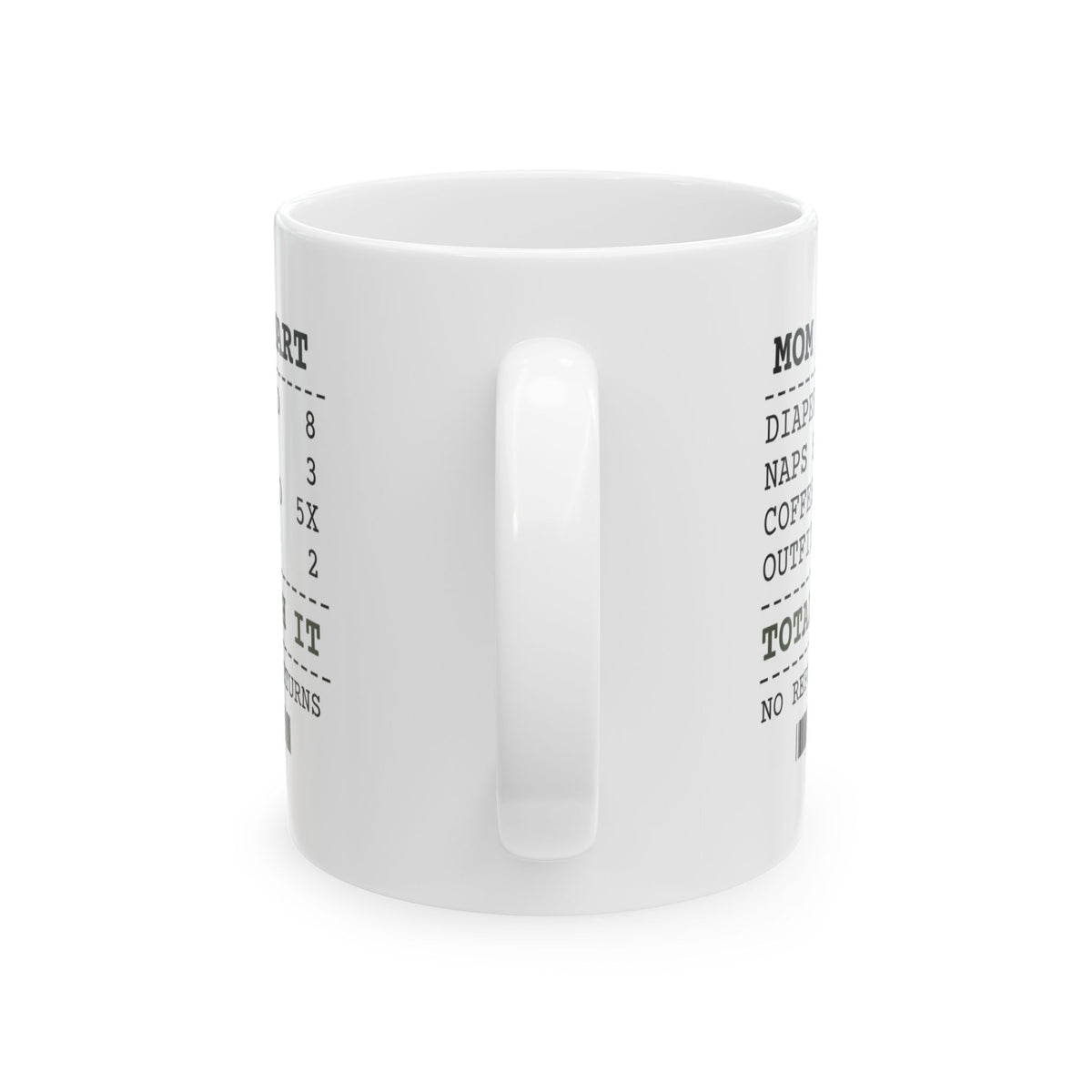New Mom Coffee Mug New Mom Receipt Total: Worth It