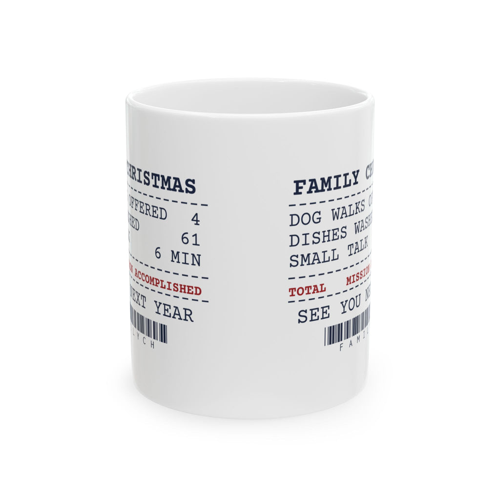 Funny Introvert Christmas Coffee Mug Washed Every Dish To Avoid Talking