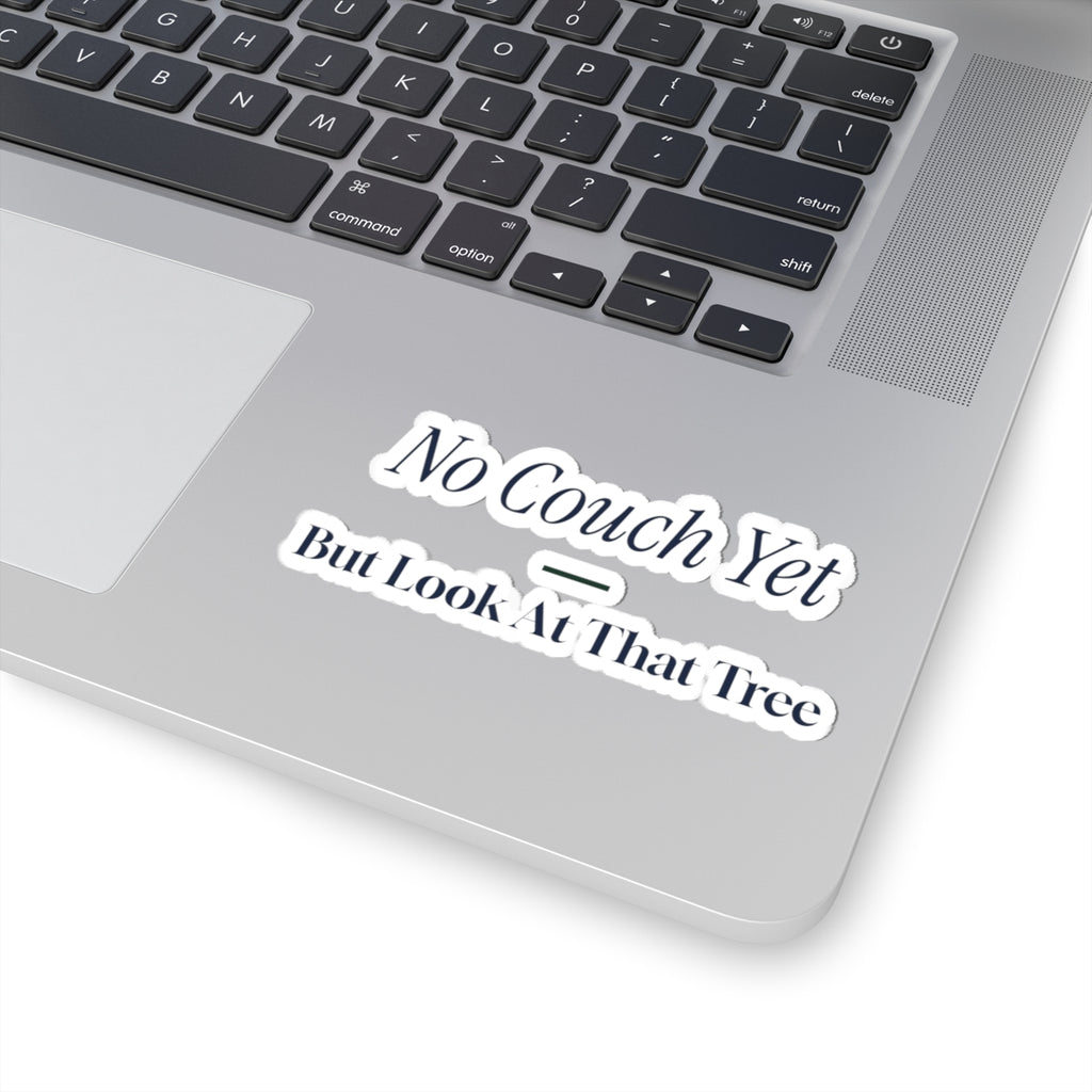 Funny Christmas Sticker No Couch Yet For New Homeowners
