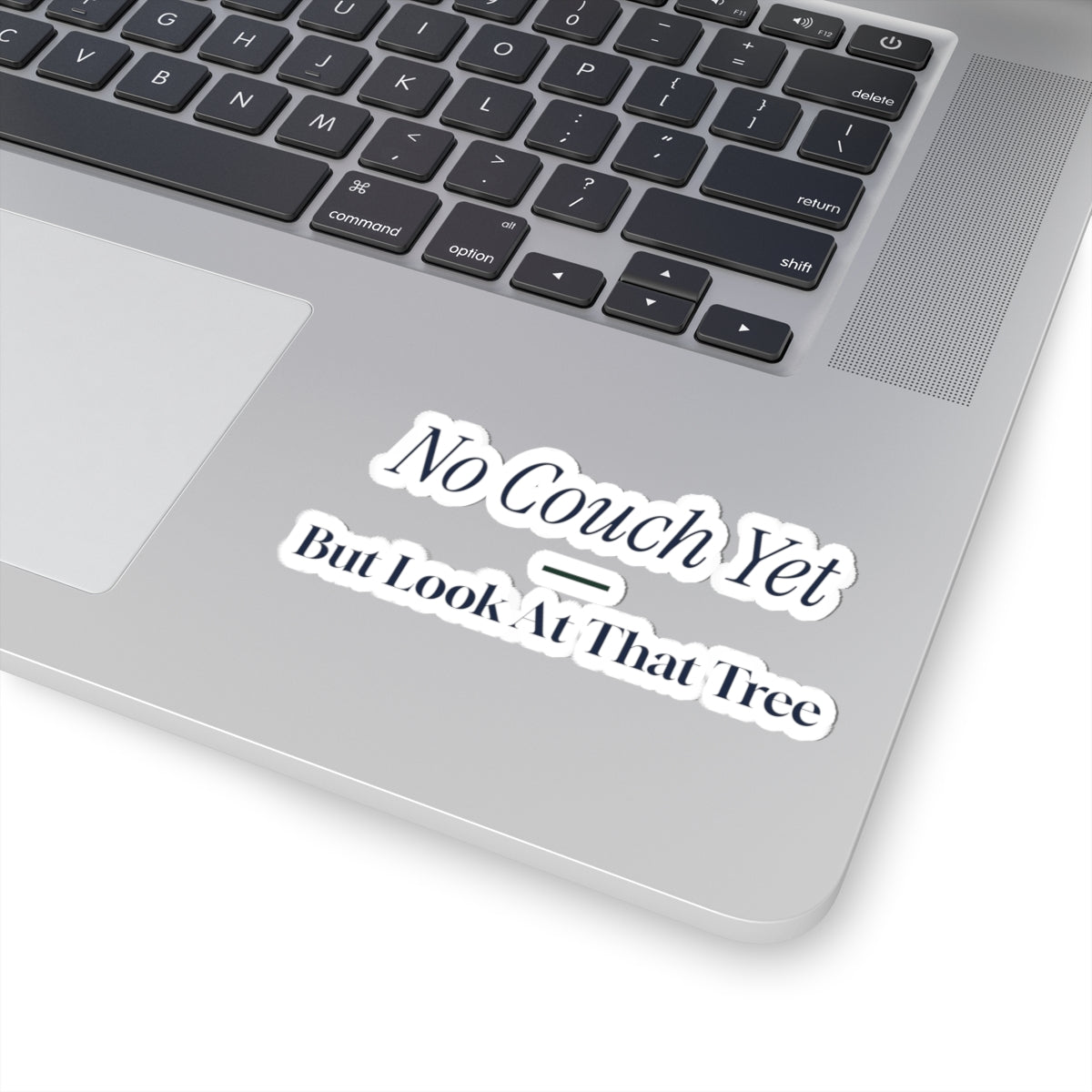 Funny Christmas Sticker No Couch Yet For New Homeowners