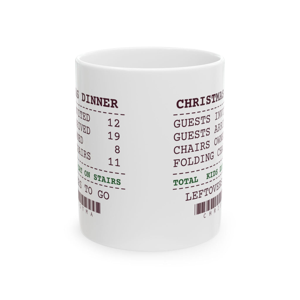 Funny Christmas Coffee Mug Twelve Invited Nineteen Came For Hosts