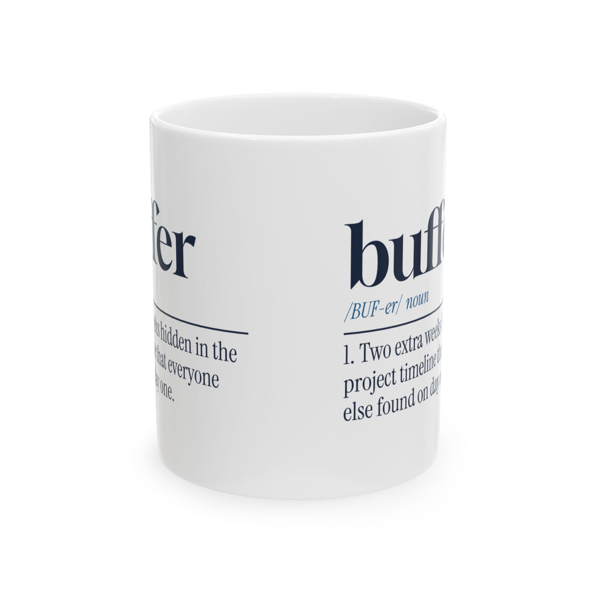 Funny Project Manager Coffee Mug Buffer Dictionary Definition For PMs