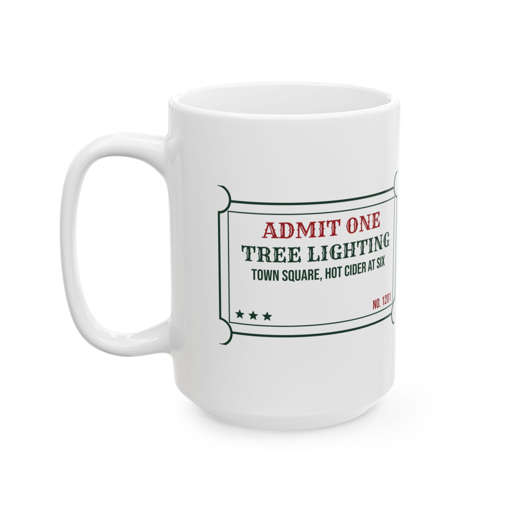 Cozy Christmas Coffee Mug Tree Lighting Hot Cider At Six Ticket