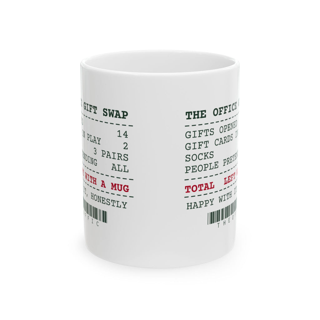 Funny White Elephant Coffee Mug Left With A Mug Office Swap Receipt