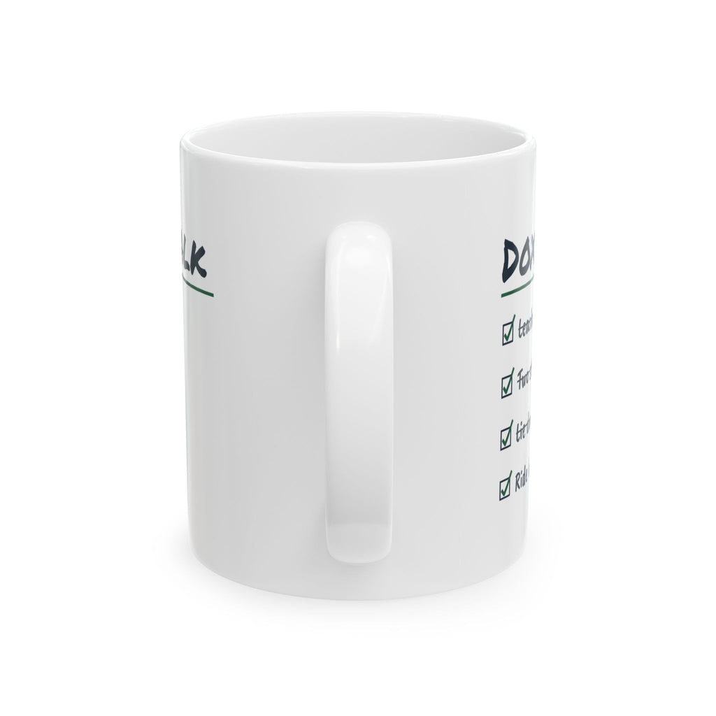 Funny Dachshund Coffee Mug Doxie Walk Checklist Lie Down In Protest