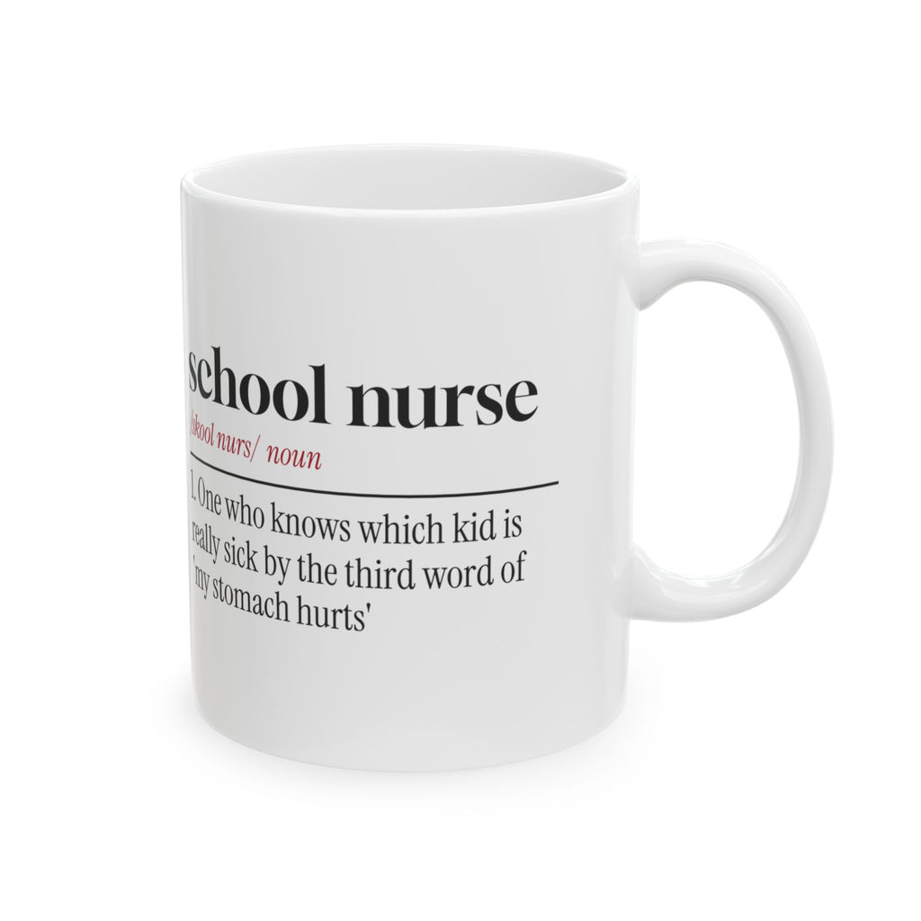 Funny School Nurse Coffee Mug Knows Whos Really Sick