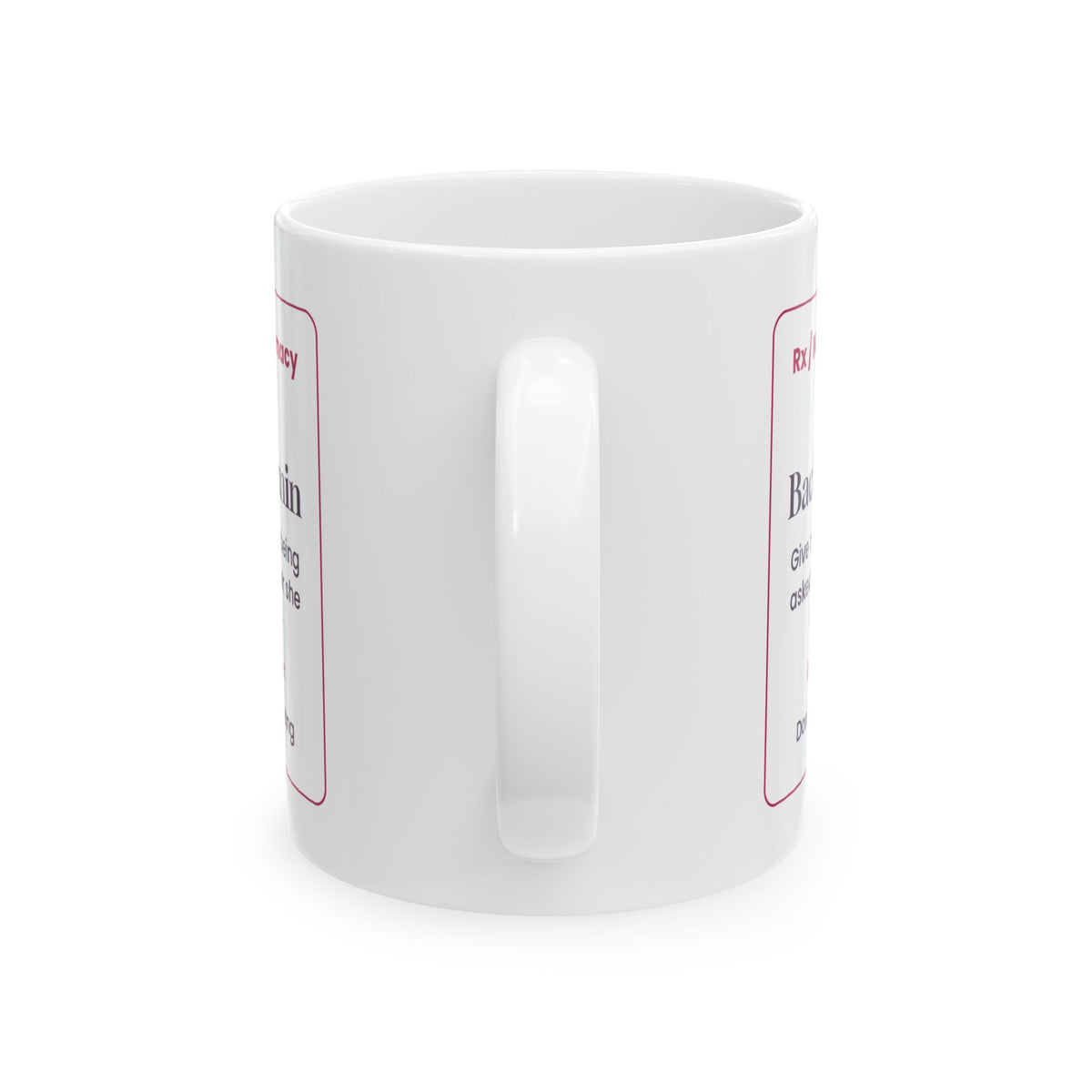 Funny Wife Coffee Mug Back Rub Prescription