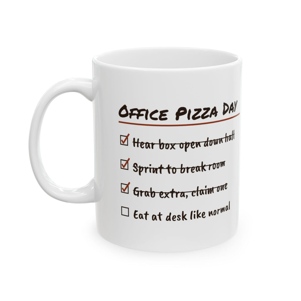 Office Pizza Day Checklist Coffee Mug For Coworkers