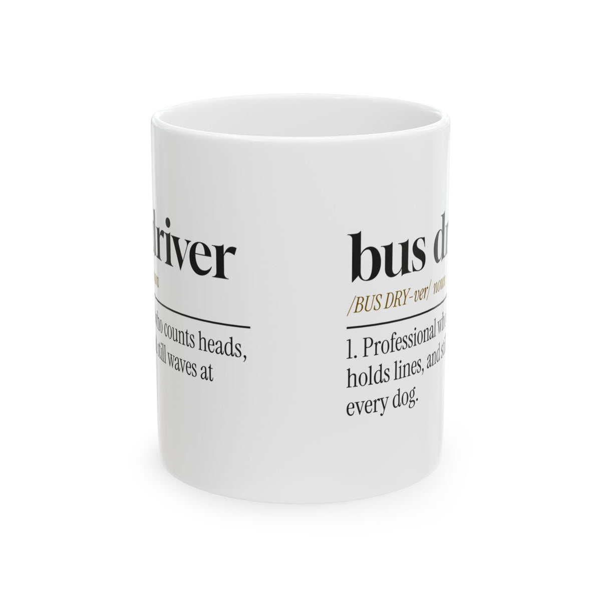 Funny Bus Driver Coffee Mug Counts Heads For Bus Drivers