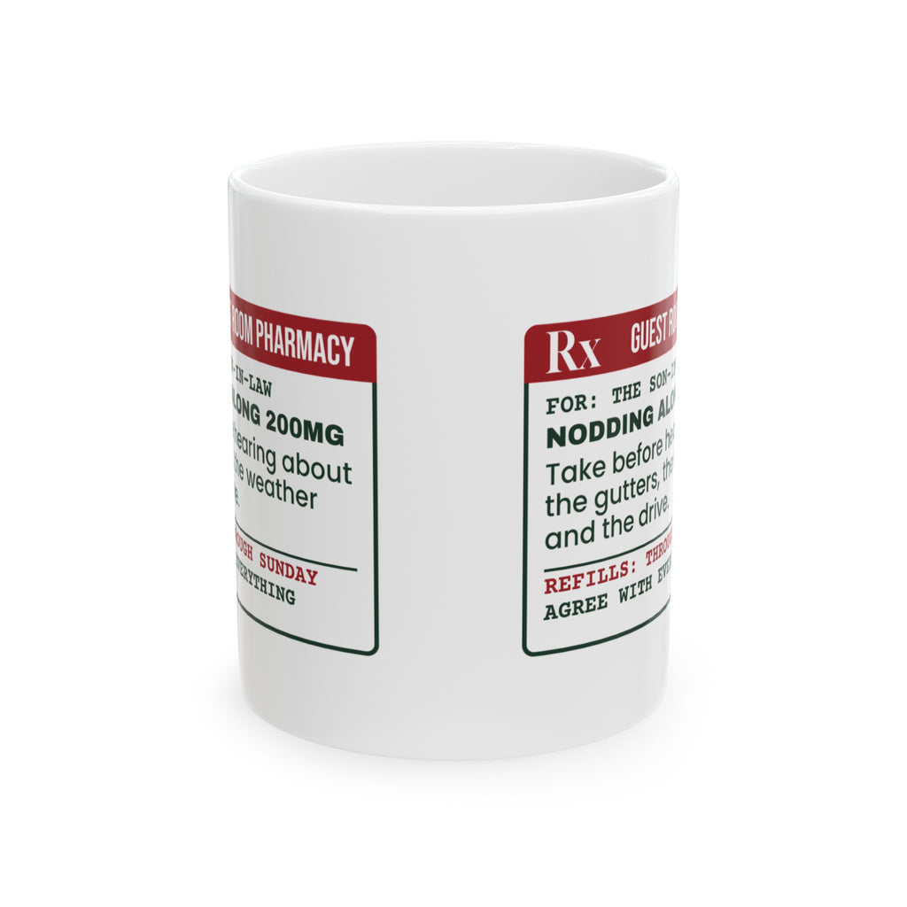Funny Christmas Coffee Mug Nodding Along 200mg Through Sunday
