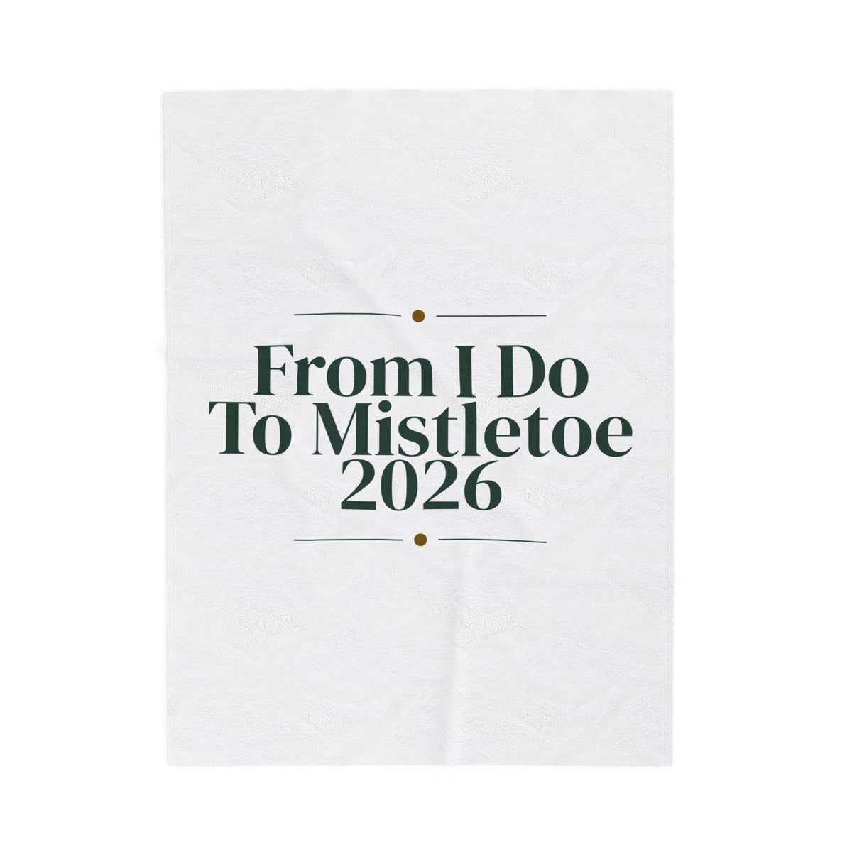 Christmas Throw Blanket From I Do To Mistletoe 2026 For Newlyweds