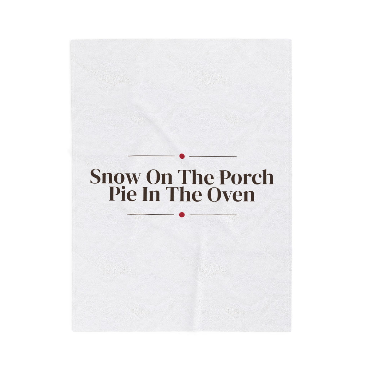 Cozy Christmas Throw Blanket Snow On The Porch Pie In The Oven