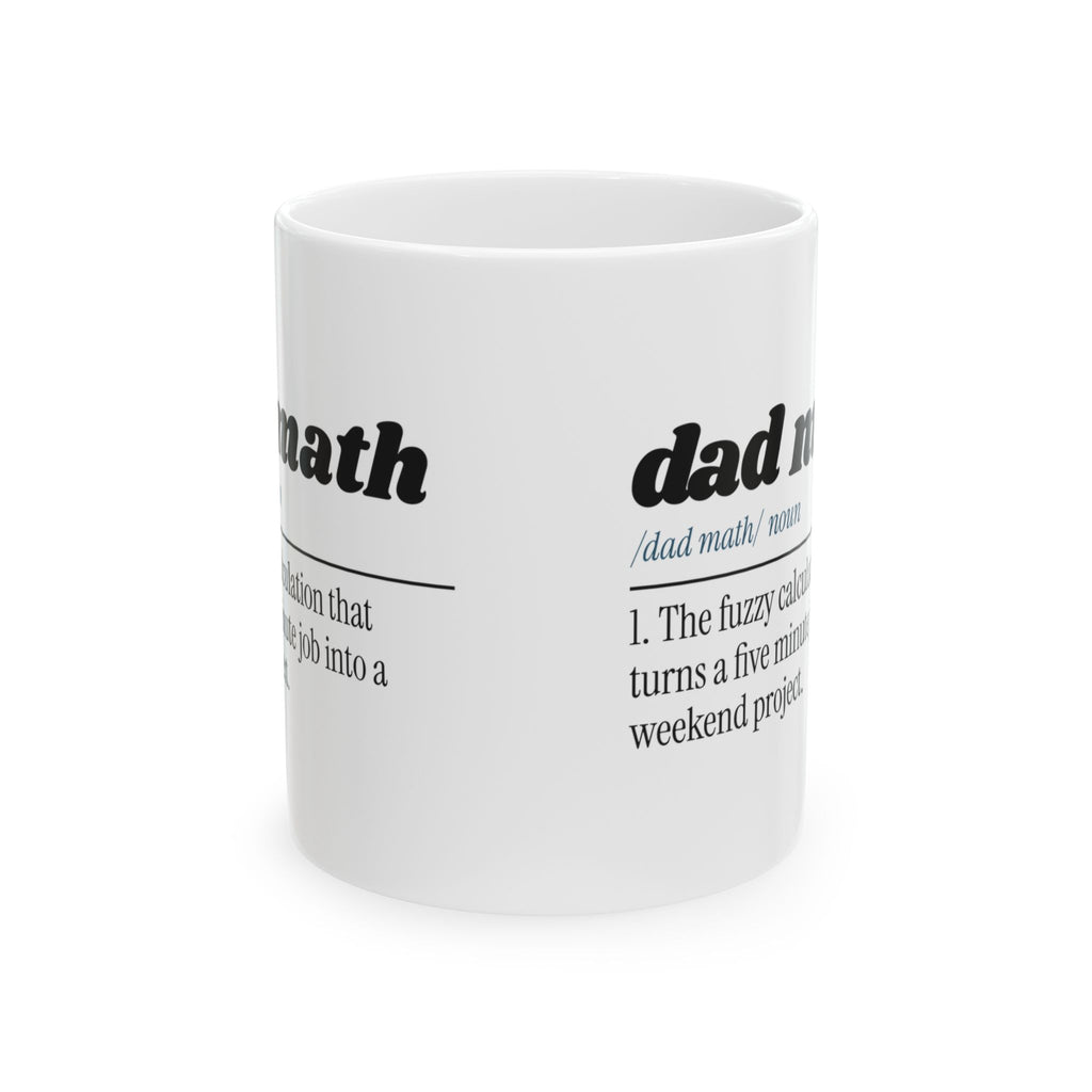 Funny Dad Coffee Mug Dad Math Definition For Dad Fathers