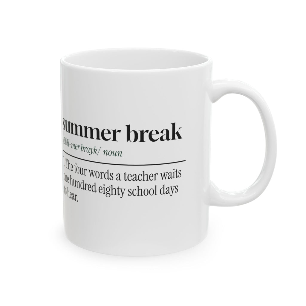 Teacher Appreciation Mug Summer Break 180 Days