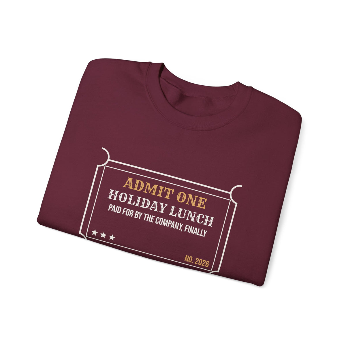 Funny Christmas Coworker Sweatshirt Holiday Lunch Company Paid Finally