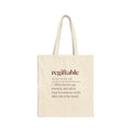 Funny Christmas Tote Bag Regiftable Definition Still In The Box